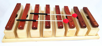 Orff percussion instrument C major D major 8-tone mahogany sound brick single eight-tone block percussion aluminum plate sound brick