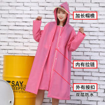 Electric battery car raincoat long full body plus thick womens motorcycle riding single person anti-storm special poncho