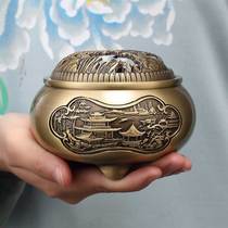 Incense burner pure copper household indoor incense incense burner for Buddha incense lavender incense burner incense burner incense accessories accessories