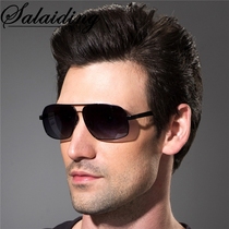 Mens polarized sun glasses retro goggles driving glasses tide drivers mirror anti-glare round face driving glasses