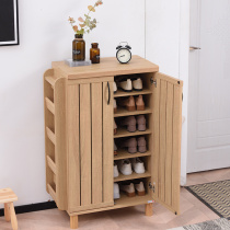Shoe cabinet home door porch cabinet simple modern small apartment balcony locker integrated wall storage cabinet