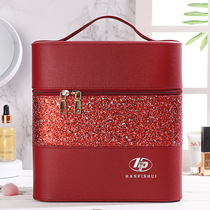 New Super fire Net red wash bag cosmetic bag small exquisite large capacity portable cosmetic case waterproof travel storage box
