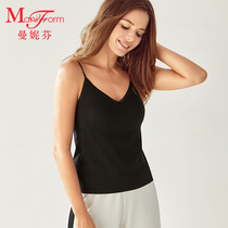 Mannifin with cup camisole inside and out wear V-neck cotton vest female elegance without trace