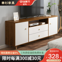Modern simple high style TV cabinet bedroom TV cabinet master bedroom economy TV cabinet coffee table combination set