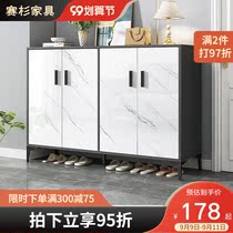 Light luxury shoe cabinet home door simple modern entrance door porch cabinet large capacity balcony cabinet storage shoe rack