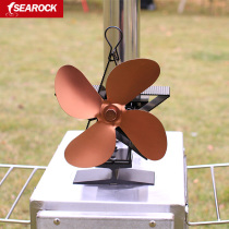 Outdoor thermal fan automatic operation to improve thermal efficiency heater wood stove large area metal heating fan