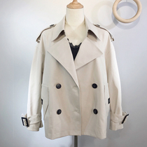 Windbreaker womens 2021 new spring and autumn British style short popular temperament Korean version loose small fashion jacket trend