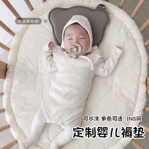 Baby cotton mattress round oval bed mattress baby pad is pure cotton newborn baby mat washed custom bed