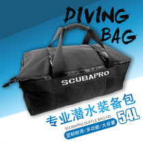 Scuba Pro DUFFLE BAG Diving Travel Outdoor Portable Hand Zip Containing Bag Equipped bag 54L