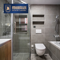 Bathroom tiles 300x600 modern minimalist kitchen wall tiles Toilet non-slip floor tiles Nordic gray cement tiles