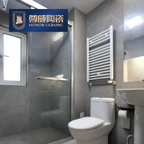 Soft light tiles 300x600 bathroom wall tiles gray bathroom toilet kitchen non-slip floor tiles Modern simplicity