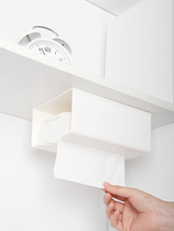 Sticker tissue box Sticker tissue rack drawing paper box casually paste tissue box dormitory convenient tissue box