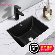 Italian quartz stone countertop basin washbasin Embedded washbasin Household washbasin Black washbasin washbasin