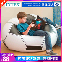 INTEX Inflatable sofa Single football Inflatable seat Inflatable stool Love Tatami inflatable lazy sofa