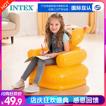INTEX Inflatable sofa Child seat Baby Portable Safety Backrest Chair Stool Child chair