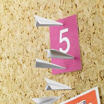 6 paper airplane pushpins Cork pushpins creative photo wall decoration pushpins ins three-dimensional aircraft I-shaped nails
