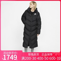 NIKE NIKE women winter New down jacket hooded long warm sports coat CZ4069-010