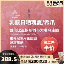 Stargate Columbia Palm Tree and Toucan Manor Lactic acid sun-dried Guoxi Claw Boutique hand-washed coffee beans