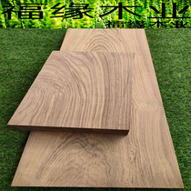 Myanmar teak wood Wood square log board table top plaque carving floating window stair step Board