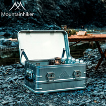 Mountain customer outside aluminum alloy storage box storage suitcase camping car equipment tools finishing box
