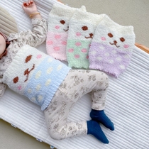 Baby bellyband winter plus velvet padded newborn belly circumference belly circumference belly circumference baby sleep to prevent cold artifact