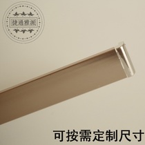  Aluminum profile edge banding Kitchen cabinet door panel with aluminum edge banding Champagne color edge banding 085 matching edge banding