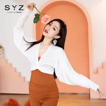 Shen Yanzhu Oriental dance dance suit top new practice suit hip towel outer shirt Dancer versatile practical training series