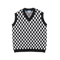 outlets outlets American Street Tide Brand ins Lazy Wind bf Retro Plaid Knitted Men and Womens Couple