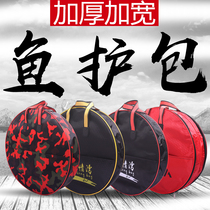 Multilayer fish guard bag clear cabin thickened waterproof hand bag round fishing bag Canvas Fishing Bag Multifunction Gear Bag