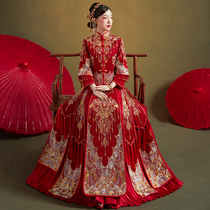Xiuhe clothing 2021 New Bride wedding Chinese wedding dress wedding dress wedding dress Dragon Phoenix gown