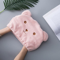 Super absorbent thick dry hair cap female home quick-drying bag head towel wash hair hat cute shower cap