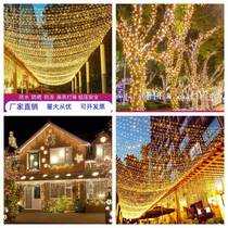 Outdoor solar lights string lights Lights Lights full of star lights camping atmosphere decoration lights