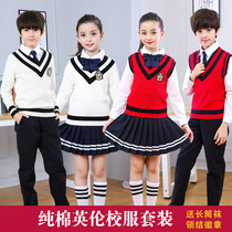 Kindergarten Clothing Children's College English Style Class Clothing for Primary and Secondary School Students School Uniform Poetry Recitation Chorus Clothing Performance Clothing