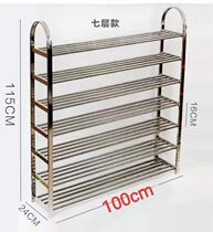 Stainless steel aluminum alloy shoe cabinet home door sunscreen outdoor balcony shoe rack multi-layer dustproof modern simple waterproof