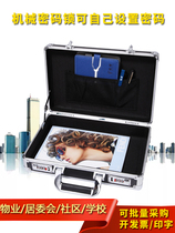Locked data safe company certificate storage box password safe deposit box Cash Money box micro Box Portable