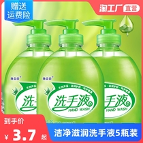 Aloe liquid hand sanitizer foam is rich and does not hurt hands moisturizing and cleaning household press type bottle fragrance 500g