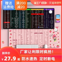 Heated mouse pad oversized heating table mat student writing shortcut office girl warm hand mat