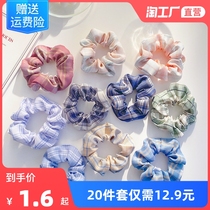 Meatball head Net red hair rope tie head leather tendon pig large intestine Hairband female ins style simple temperament hemp head rope hair band