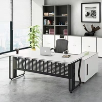 Guangzhou office furniture modern minimalist company big class single table manager table boss table
