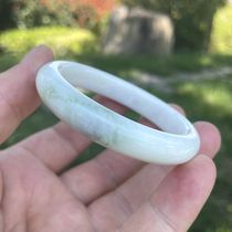 Shaanxis Xian natural jade bracelet Blue Tian jade Old pit jade Jade Bracelets Children of the Terracotta Warriors with the same inner diameter 52mm