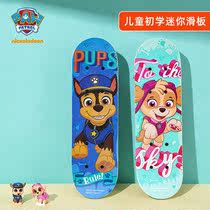 Wang Wang team Childrens small skateboard boys and girls 2-5 years old childrens toys can ride a beginner four-wheel scooter