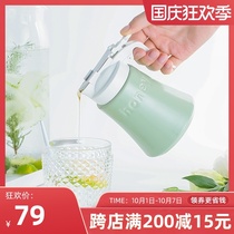 Honey bottle Japan imported zerojapan storage tank pressing honey pot jar ceramic jar special honey jar
