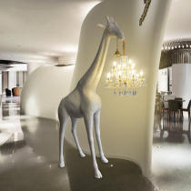 Nordic animal sculpture giraffe floor lamp creative designer exhibition hall lamp lamp