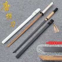 Tai Chi sword bamboo simulation wooden knife with sheath wooden sword one Sword Samurai blade martial arts special sword props weapon Wood