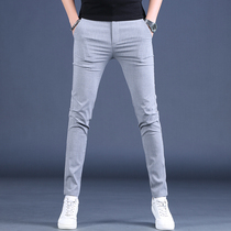 Mens casual pants British style trousers elastic autumn business mens pants mens trousers Korean style yuppie mens clothing
