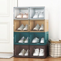Transparent shoe box plastic simple shoe rack household dormitory drawer shoe box storage box multi-layer storage dust shoe cabinet