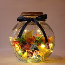 1000 Thousand Paper Cranes bottle jar gift collection of stars props transparent love 2018