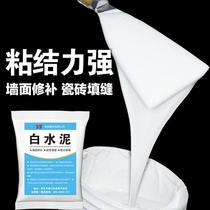 White cement household leak repair white waterproof caulking tile filling hole bathroom quick-drying putty powder wall repair