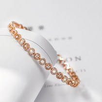 18K gold diamond bracelet jewelry Group set kgold bracelet rose gold gold color gold gift for girlfriend Valentines Day gift