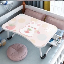 Small table desk computer table bedroom bed home use upper bunk lazy learning college student artifact foldable dormitory